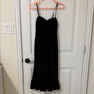 Elegant Black Lace Dress